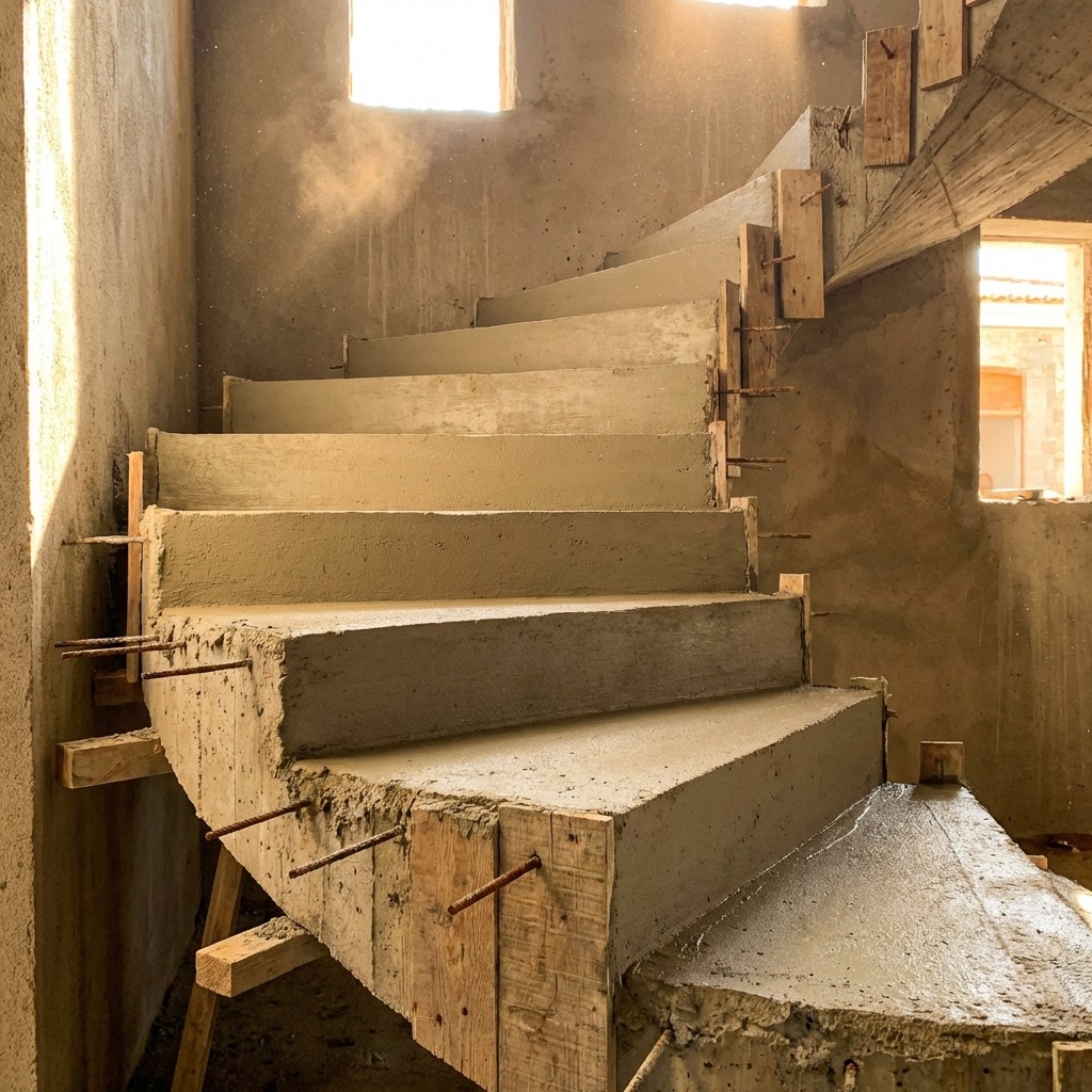 Exemplo de Cofragem de Escadas