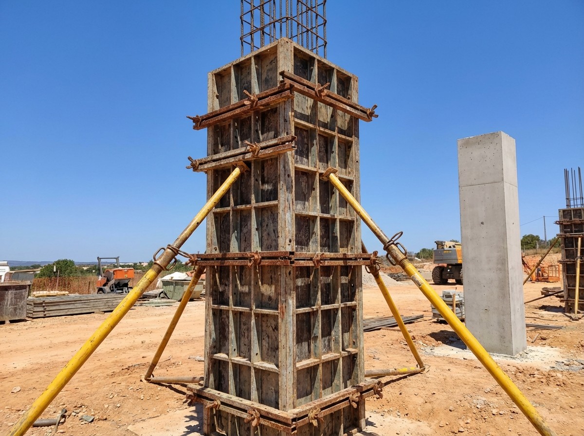 Cofragem pilares vigas - Cofragem Algarve