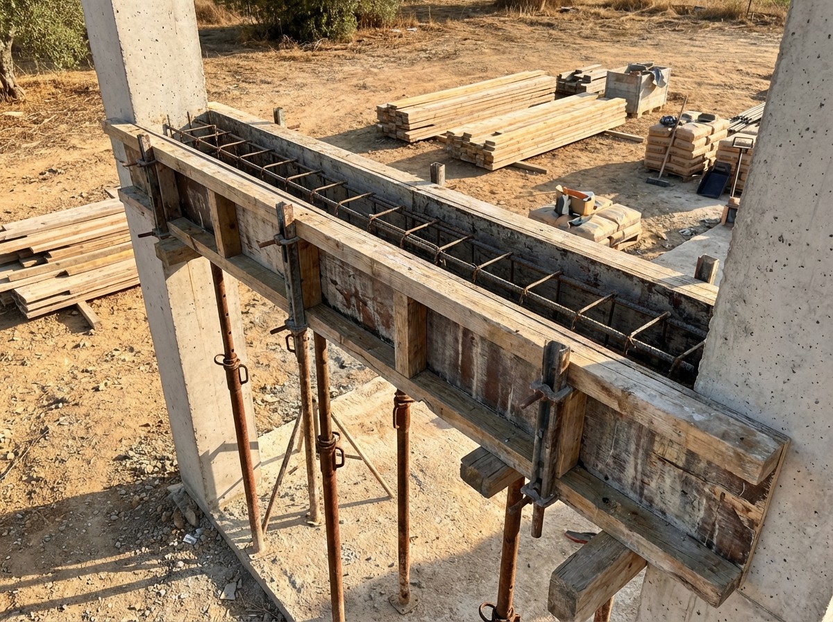 Cofragem de vigas estruturais