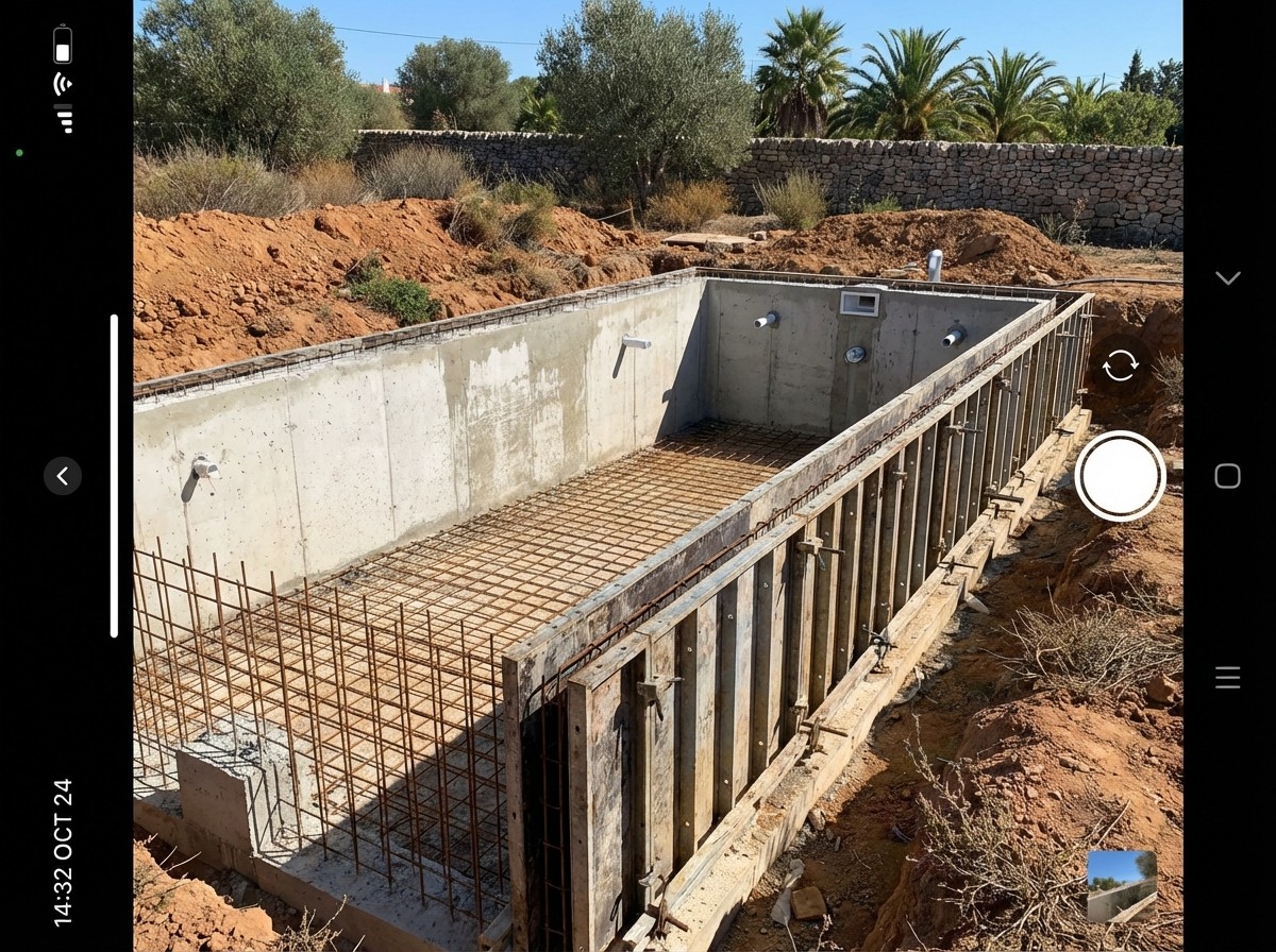 Cofragem piscinas - Cofragem Algarve