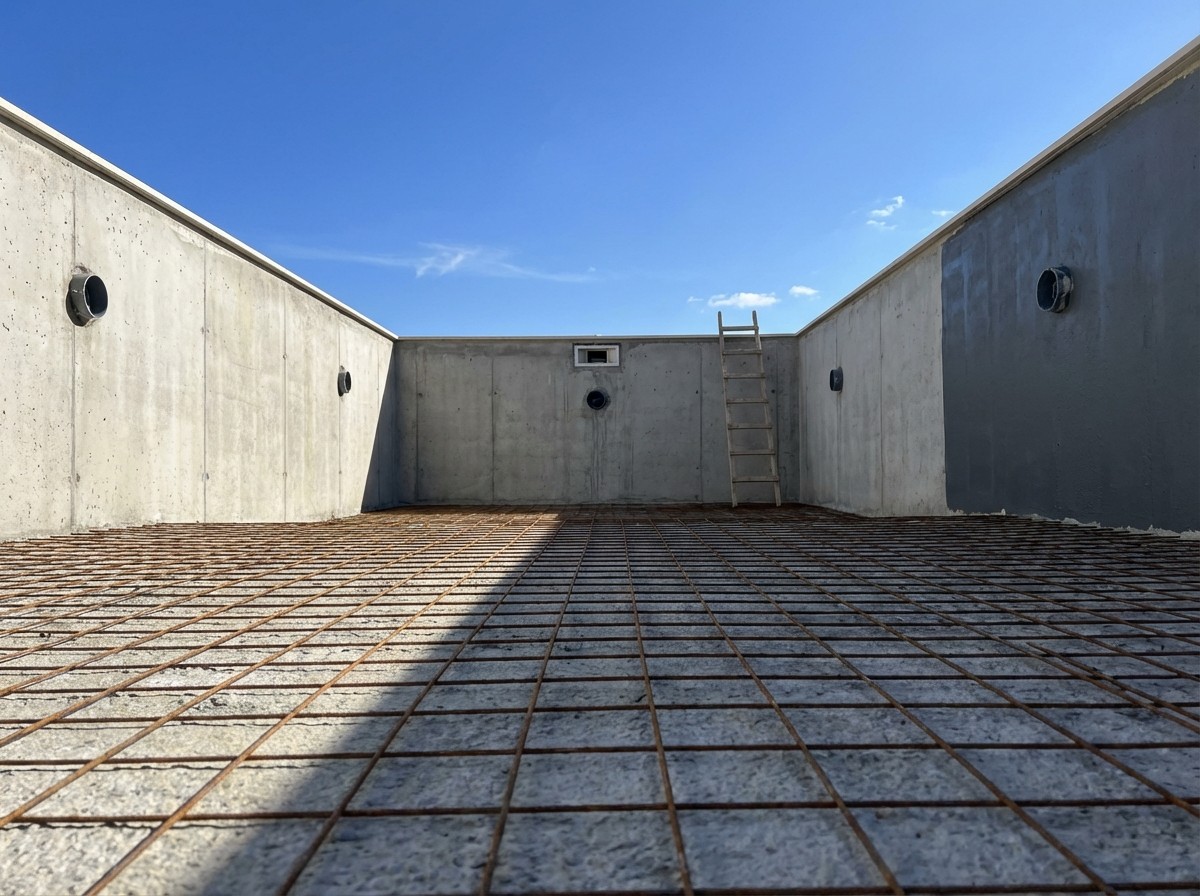 Estrutura de piscina